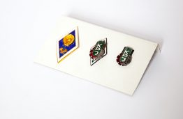 Badges of the graduation from schools of higher education in the USSR