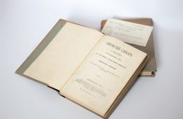 Dictionary of the Lithuanian language, prepared by Antanas Juška, first published in Saint Petersburg in 1897, property of Prof. Antanas Purėnas