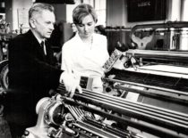 Prof. A. Matukonis su aspirante L. Miliukaite, 1970 m.