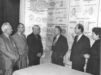 Ukrainos MA narys A. Bogoliubov, V. Dubrovskij, S. Koževnikov, K. Ragulskis, A. Besonov, V. Ragulskienė konferencijos Kaune metu, 1984 m.