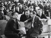 KPI Rector K. Baršauskas and Vice-Rector R. Chomskis, 1963 m.