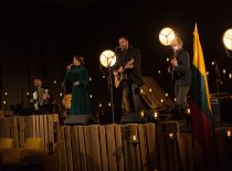 Grupės „Skylė“ koncertas KTU, skirtas Sausio 13-ajai, 2017 m. (J. Klėmano nuotr.)