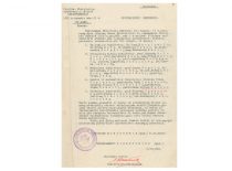 Lietuvos švietimo ministro P. Juodakio įsakymas dėl Lietuvos universiteto branduolio paskyrimo, 1922 m. vasario 25 d. (Originalas – KTU archyve)