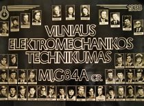 Vilniaus elektromechanikos technikumo absolvento V. Druskio vinjetė, 1988 m. ((iš Astos Druskienės Klingienės archyvo)