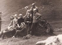 Members of the studio on a tourist trip in Caucasus, 1970.