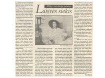 Iškarpa iš laikraščio „Lietuvos aidas“ su straipsniu apie sužeistą KTU studentą R. Gradauską, 1991 m. (Iš R. Gradausko archyvo)