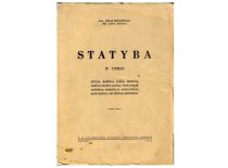 Prof. Jono Šimoliūno knyga „Statyba“, išleista 1943 m. (Originalas – KTU muziejuje)
