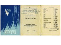 Leaflet of the performance “Žentas” (“Son in Law”), 1958. (The original is in the archive of J. Vengraitis)
