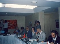 Deputy chairman of the Group for Inter-Parliamentary Relations with the Chechen Republic of Itchkeria A. Patackas at the conference on Chechen Republic in Istanbul, 1996–2000.