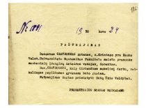 Letter by the KVVDU vice-rector regarding the allocation of the additional residential area to doc. A. Gravrogkas, 1950. (The original is in KTU archive)