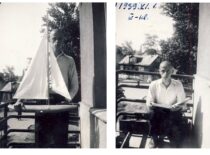 Kęstutis Sasnauskas on the balcony of his home on Trakų Street, 1939 (from Sasnauskai family archive)