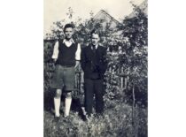 Kęstutis Sasnauskas in Posneck (Thuringia) where he worked as a locksmith in a confectionery factory, 1941 (from Sasnauskai family archive)