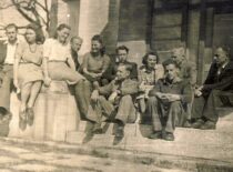 K. Sasnauskas with fellow students from the Faculty of Chemical Technology, 1947 (from Sasnauskai family archive)