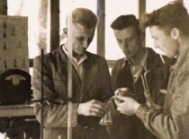 K. Sasnauskas with fellow students, 1947 (from Sasnauskai family archive)