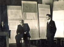 Diploma defence at the Faculty of Chemical Technology, 1948 (from Sasnauskai family archive)