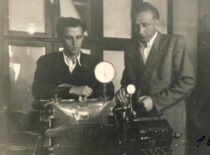 K. Sasnauskas at the laboratory, 1953 (from Sasnauskai family archive)