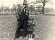 Kęstutis Sasnauskas with his daughter Laimutė, 1954 (from Sasnauskai family archive)