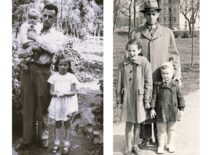 K. Sasnauskas with children Vytautas and Laimutė, 1956–1959 (from Sasnauskai family archive)