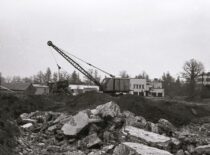 Beginning of the construction of the new building of KPI Faculty of Chemical Technology,1966 (from KTU Photo Archive)