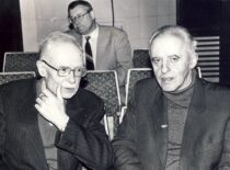 Prof. K. Sasnauskas at the Lithuanian Academy of Sciences, 1995 (from Sasnauskai family archive)