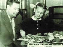 M. Martynaitis su dukra Jolanta, 1963 m. (M. Martynaičio šeimos archyvas)