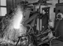 KPI Foundry Laboratory in the factory "Centrolitas", 1965 (the original photograph is at KTU Photo Archive)