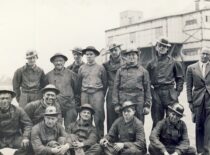 Students of the Higher School of Foundry Engineering in Paris after their practical classes, 1933 (the original photograph is at KTU Museum)