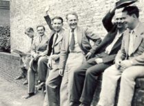 V. Babilius (4th from the left) at the Higher School of Foundry Engineering in Paris, 1932–1936 (the original photograph is at KTU Museum)