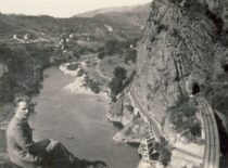 V. Babilius at a tunnel in Switzerland, 1933–1936 (the original photograph is at KTU Museum)