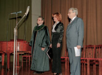 At the celebration of the 50th anniversary of the Faculty of Electrical Engineering, 1997 (KTU Photo Archive, photograph by J. Klėmanas)