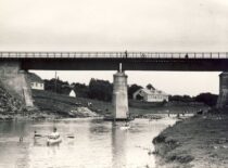 Bridge over Šešupė River in Marijampolė, 1938 (photograph by Prof. S. Kolupaila, KTU Museum)