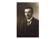 Prof. Steponas Kolupaila is a scientist, hydrologist, and enthusiast of hydropower development, Head of the Department of Hydrology and Hydraulics at the University of Lithuania (Vytautas Magnus University since 1930), 1936 (original photograph is at KTU Museum)