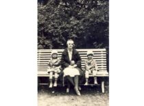 Marija Sasnauskienė with twins in Telšiai, 1926 (from Sasnauskai family archive)