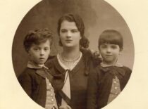 Marija Sasnauskienė with twins in Telšiai, 1926 (from Sasnauskai family archive)