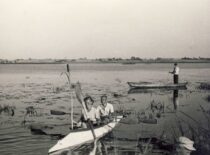 At Obelija Lake, 1938 (photograph by Prof. S. Kolupaila, KTU Museum)