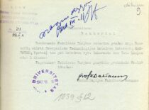 Application of the Dean of the Faculty of Technology K. Baršauskas to appoint K. Sasnauskas as a senior laboratory assistant, 1947 (the original photograph is at KTU Archive)