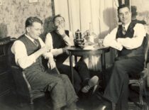 Student life in Paris, 1933–1936 1st from the left is V. Babilius (the original photograph is at KTU Museum)