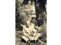 L. Kaulakis with his wife Giedrė Kalnėnaitė in the Oak Grove, 1947 (the original photograph is at KTU Museum)