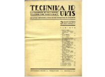 Magazine “Technology and Economy” with an article by V. Babilius, 1937 (the original magazine is at KTU Museum)