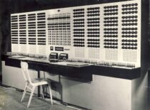 KPI Power Networks Laboratory analyser, 1965 (the original photograph is at KTU Museum)