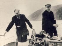 Prof. A. Kaulakis in the Lake Baikal, 1968 (the original photograph is at KTU Museum)