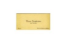 Business card of student technician V. Jasiukevičius, 1936&ndash;1939 (KTU Museum)