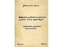 V. Jasiukevičius' diploma thesis, 1946 (KTU Museum)