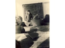 E. Sto&scaron;kutė's first lecture to students of the Faculty of Chemical Technology, 1950 (E. Grinienė family archive)