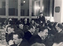 Fifth-year graduation party at KPI Faculty of Chemical Technology, 1952 .(E. Grinienė family archive)