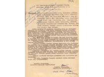 Minutes of the meeting of the Council of KPI Faculty of Light Industry, where it is written about the election of Č. Jakimavičius as the dean of the faculty, 1962. (KTU Archive)