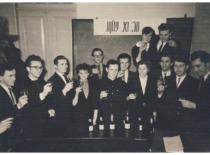 A. Žiliukas among the graduates of the KPI MMd-8 group, 1963 (Prof. A. Žiliukas family archive)