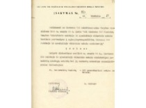 Order of the Minister of Higher and Special Secondary Education of the Lithuanian SSR on the work of Č. Jakimavičius as KPI Vice-Rector for Education, 1966. (KTU Archive)