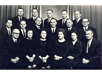 Meeting of the first graduates after 20 years, 1968. (E. Grinienė family archive)