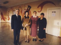 Principal I. Leliūgienė of Palemonas Secondary School with her deputies, 1984 (Prof. I. Leliūgienė's personal archive)